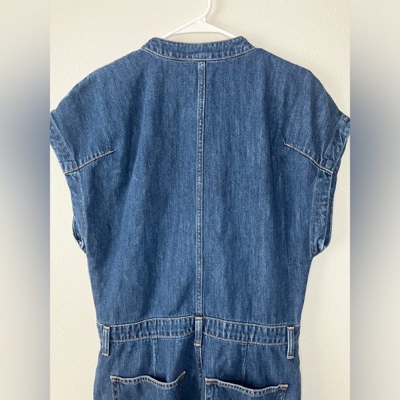 Etica Celestine Wide Leg Denim Jumpsuit in a Dark Wash Size L - Picture 11 of 11